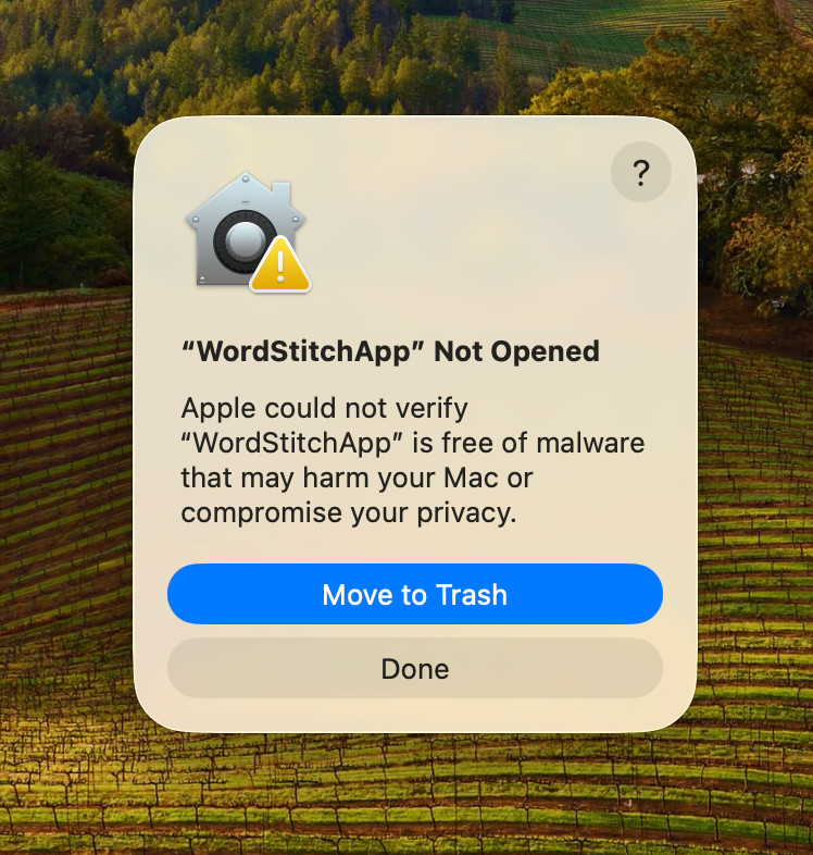macOS 安全提示 - 第一步