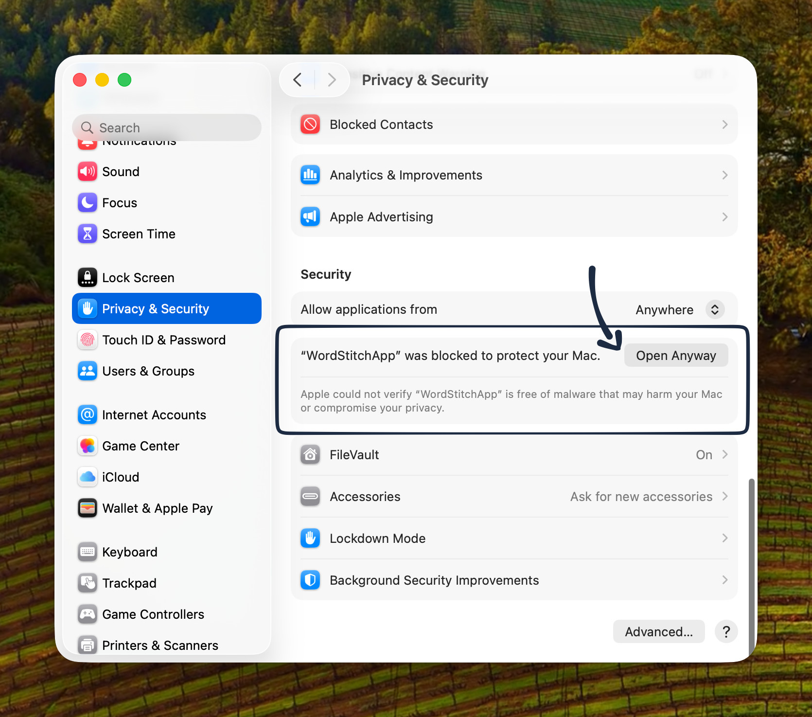 macOS 安全提示 - 第二步